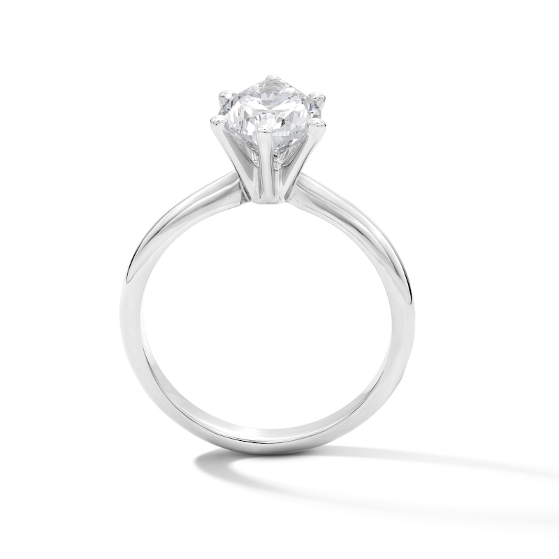 Main Image 2 of 2 CT. T.W. Pear-Shaped Certified Lab-Grown Diamond Solitaire Engagement Ring in Platinum (F/VS2)