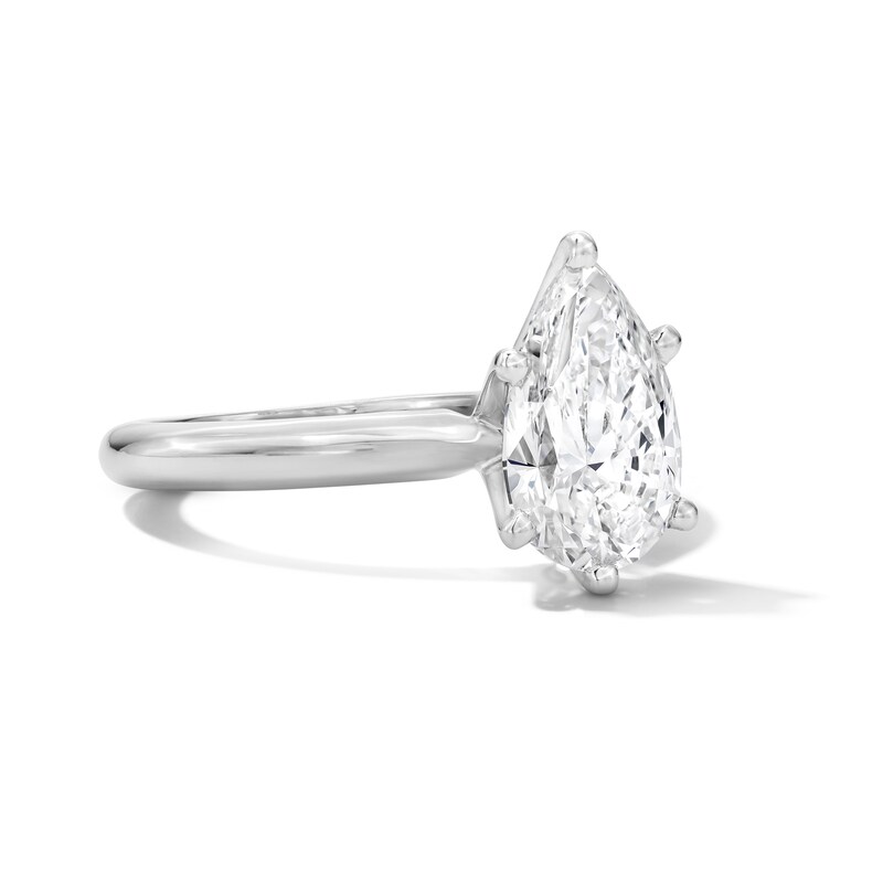 Main Image 3 of 2 CT. T.W. Pear-Shaped Certified Lab-Grown Diamond Solitaire Engagement Ring in Platinum (F/VS2)