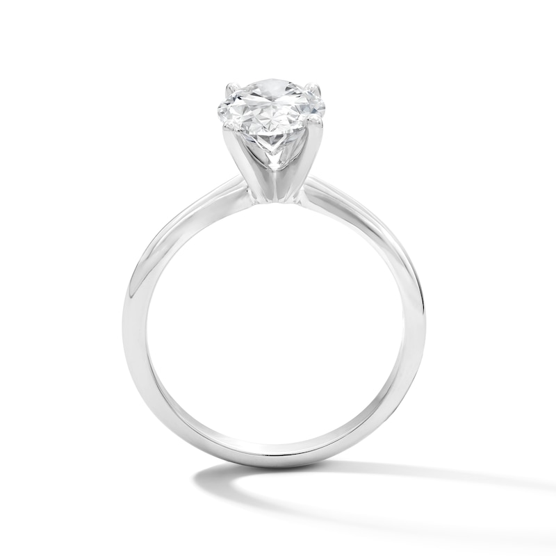Main Image 2 of 2 CT. T.W. Oval Certified Lab-Grown Diamond Solitaire Engagement Ring in Platinum (F/VS2)