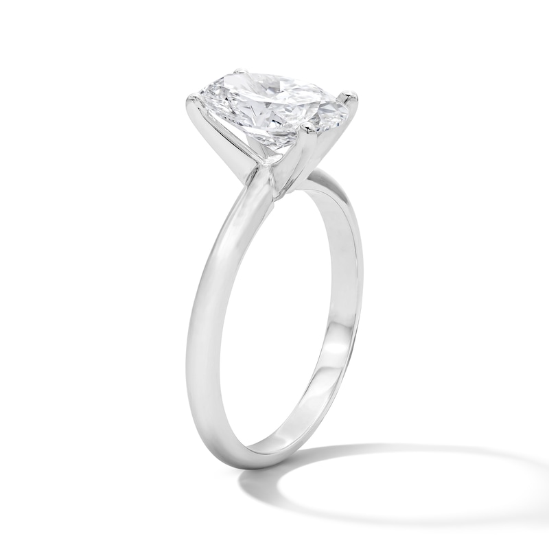 Main Image 4 of 2 CT. T.W. Oval Certified Lab-Grown Diamond Solitaire Engagement Ring in Platinum (F/VS2)