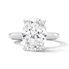 Thumbnail Image 1 of 4 CT. T.W. Oval Certified Lab-Grown Diamond Solitaire Engagement Ring in Platinum (F/VS2)