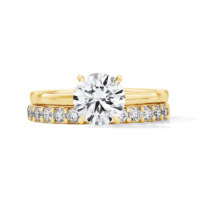 Main Image 1 of 2 CT. T.W. Certified Lab-Grown Diamond Solitaire Bridal Set in 14K Gold (F/VS2)