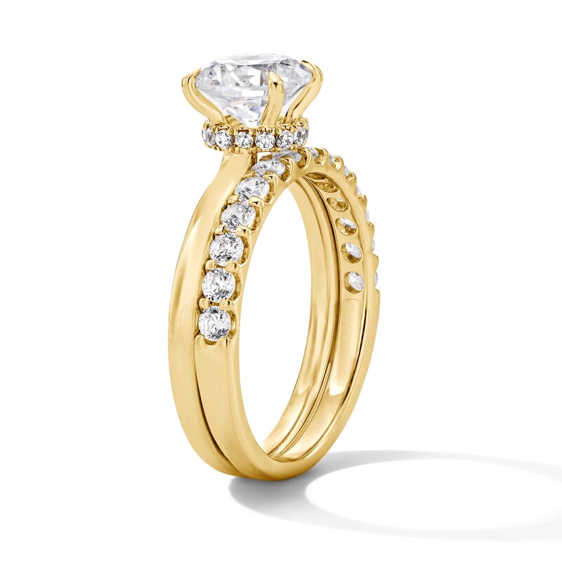 Main Image 4 of 2 CT. T.W. Certified Lab-Grown Diamond Solitaire Bridal Set in 14K Gold (F/VS2)