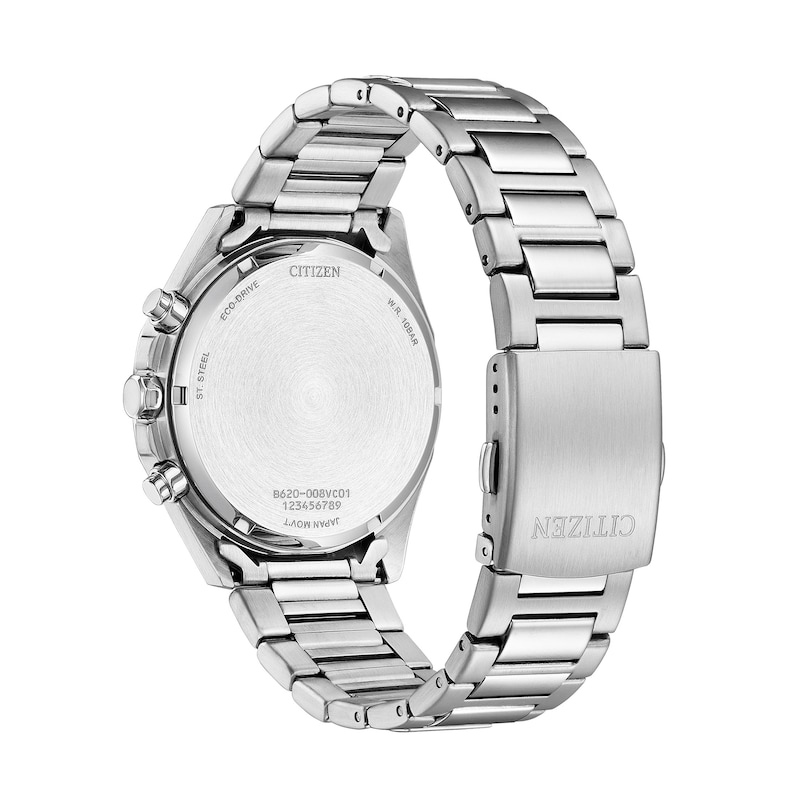 Main Image 3 of Men's Citizen Eco-Drive® Sport Casual Chronograph Watch with Green Dial (Model: CA4590-81X)