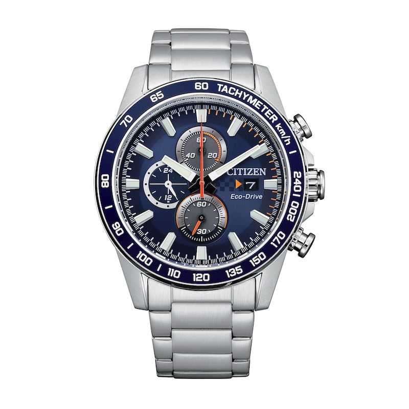 Main Image 1 of Men's Citizen Eco-Drive® Weekender Brycen Chronograph Watch with Blue Dial (Model: CA0781-50L)