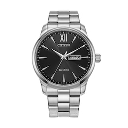Men's Citizen Eco-Drive® Dress Classic Watch with Black Dial (Model: BM8551-54E)