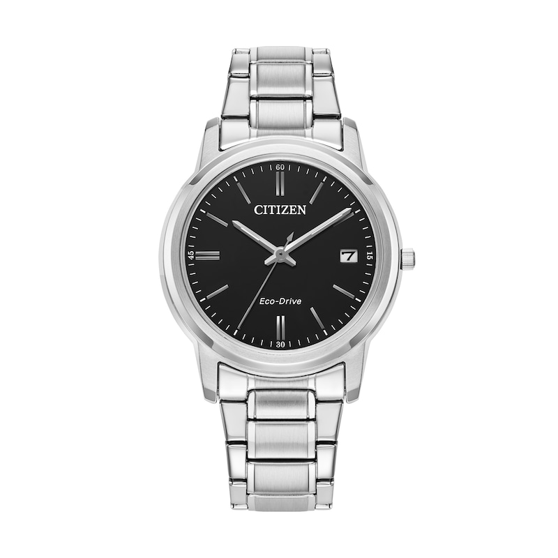 Main Image 1 of Ladies' Citizen Eco-Drive® Watch with Black Dial (Model: FE6018-58E)