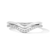 Thumbnail Image 1 of 1/5 CT. T.W. Certified Lab-Grown Diamond Double-Row Contour Band in 14K White Gold (F/VS2)