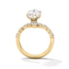Thumbnail Image 3 of 4 CT. T.W. Pear-Shaped Certified Lab-Grown Diamond Bridal Set in 14K Gold (F/VS2)