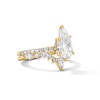 Thumbnail Image 4 of 4 CT. T.W. Pear-Shaped Certified Lab-Grown Diamond Bridal Set in 14K Gold (F/VS2)