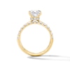 Thumbnail Image 2 of 2 CT. T.W. Princess-Cut Certified Lab-Grown Diamond Solitaire Bridal Set in 14K Gold (F/VS2)