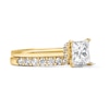 Thumbnail Image 3 of 2 CT. T.W. Princess-Cut Certified Lab-Grown Diamond Solitaire Bridal Set in 14K Gold (F/VS2)
