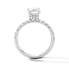 Thumbnail Image 2 of 2 CT.T.W. Radiant-Cut Certified Lab-Grown Diamond Solitaire Bridal Set in 14K White Gold (F/VS2)
