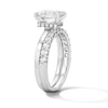 Thumbnail Image 4 of 2 CT.T.W. Radiant-Cut Certified Lab-Grown Diamond Solitaire Bridal Set in 14K White Gold (F/VS2)