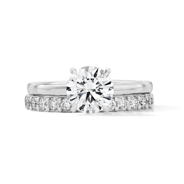 2 CT. T.W. Certified Lab-Grown Diamond Solitaire Bridal Set in 14K White Gold (F/VS2)