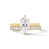 Thumbnail Image 1 of 2 CT. T.W. Marquise-Cut Certified Lab-Grown Diamond Solitaire Bridal Set in 14K Gold (F/VS2)