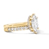 Thumbnail Image 3 of 2 CT. T.W. Marquise-Cut Certified Lab-Grown Diamond Solitaire Bridal Set in 14K Gold (F/VS2)