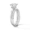 Thumbnail Image 4 of 2 CT. T.W. Princess-Cut Certified Lab-Grown Diamond Solitaire Bridal Set in 14K White Gold (F/VS2)