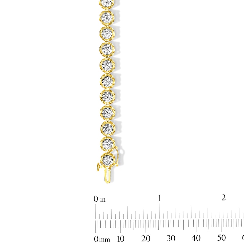 Main Image 3 of 5 CT. T.W. Lab-Grown Diamond Tennis Bracelet in 10K Gold (F/SI2)