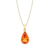 Thumbnail Image 1 of Pear-Shaped Citrine Pendant in 14K Gold
