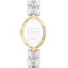Thumbnail Image 4 of Ladies' Coach Sammy Two-Tone Analog Watch with Silver-Tone Oval Dial and Bracelet Set (Model: 14000128)