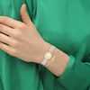 Thumbnail Image 6 of Ladies' Coach Sammy Two-Tone Analog Watch with Silver-Tone Oval Dial and Bracelet Set (Model: 14000128)
