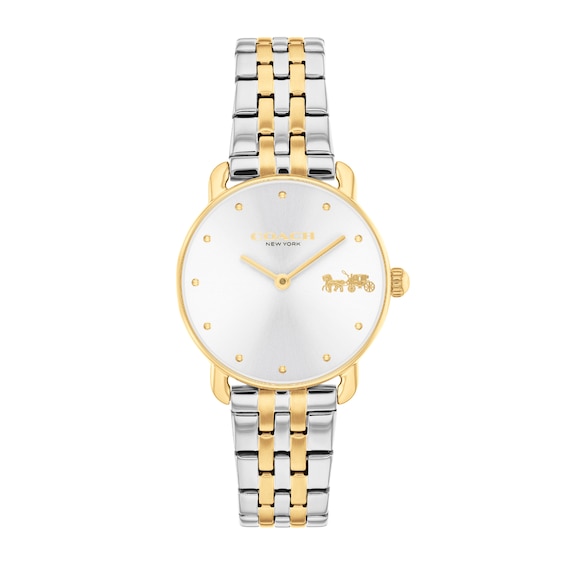 Ladies' Coach Two-Tone Analog Watch with Silver-Tone Dial (Model: 14504618)