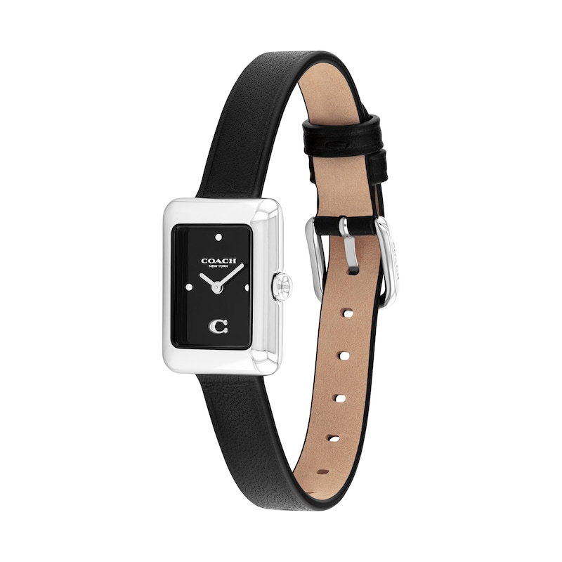 Main Image 2 of Ladies' Coach Mara Analog Watch with Black Dial and Black Leather Strap (Model: 14504583)