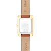 Thumbnail Image 3 of Ladies' Coach Mara Gold-Tone IP Analog Watch with Ivory Dial and Brown Leather Strap (Model: 14504584)