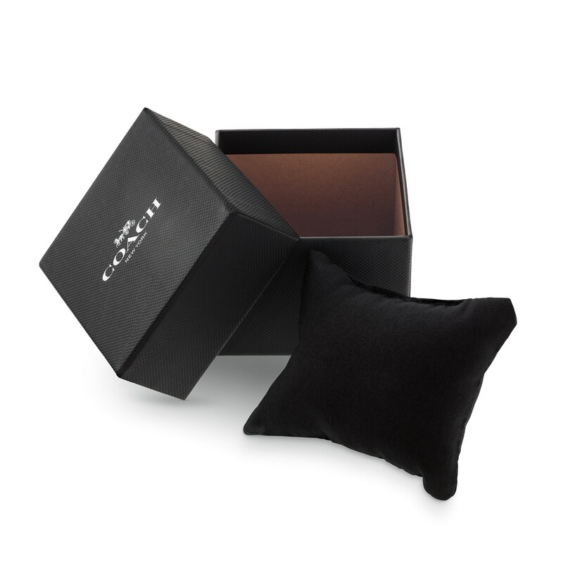 Main Image 5 of Men's Coach Elliott Black Ion-Plated Analog Watch with Black Dial (Model: 14602749)