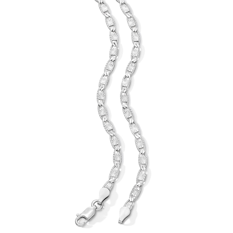 Main Image 2 of 3.2mm Pavé Valentino Chain Necklace in Solid Sterling Silver - 16"