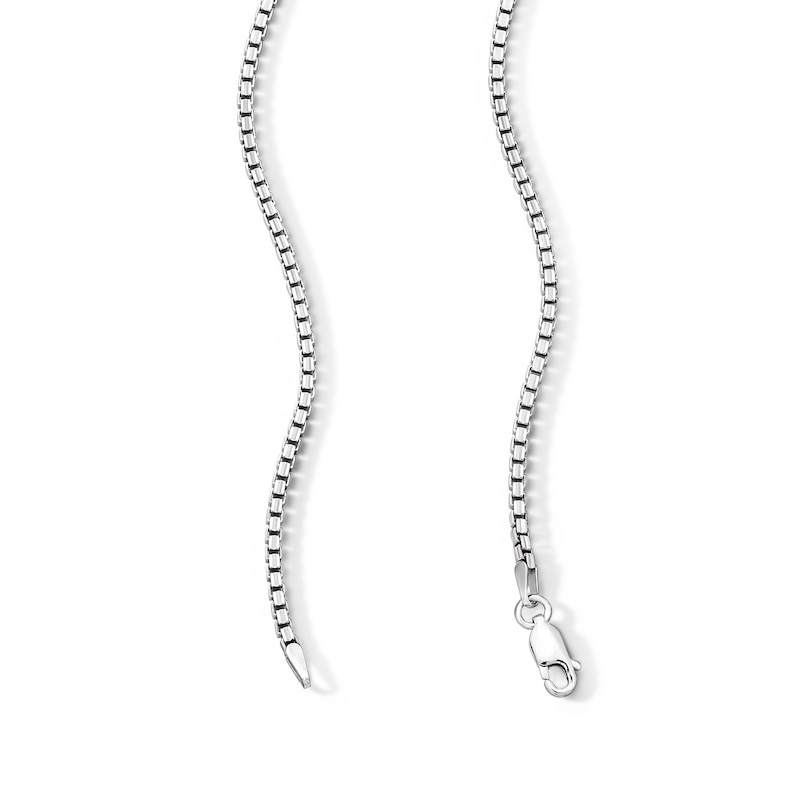 Main Image 3 of 2.0mm Box Chain Necklace in Solid Sterling Silver - 22"