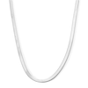 Thumbnail Image 1 of 4.5mm Herringbone Chain Necklace in Solid Sterling Silver - 18"