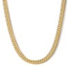 Thumbnail Image 1 of 6.0mm Diamond-Cut Curb Chain Necklace in Hollow 10K Gold - 20"