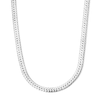 Thumbnail Image 1 of 6.2mm Herringbone Chain Necklace in Solid Sterling Silver - 22"