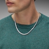 Thumbnail Image 2 of 6.2mm Herringbone Chain Necklace in Solid Sterling Silver - 22"