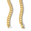 Thumbnail Image 2 of 8.5mm Diamond-Cut Curb Chain Necklace in Hollow 10K Gold - 22"