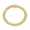 Thumbnail Image 1 of 7.5mm Panther Link Chain Bracelet in Semi-Solid 10K Gold - 8.5"