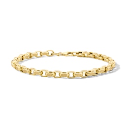 5.0mm Stardust Rolo Chain Bracelet in Hollow 10K Gold - 7.5"