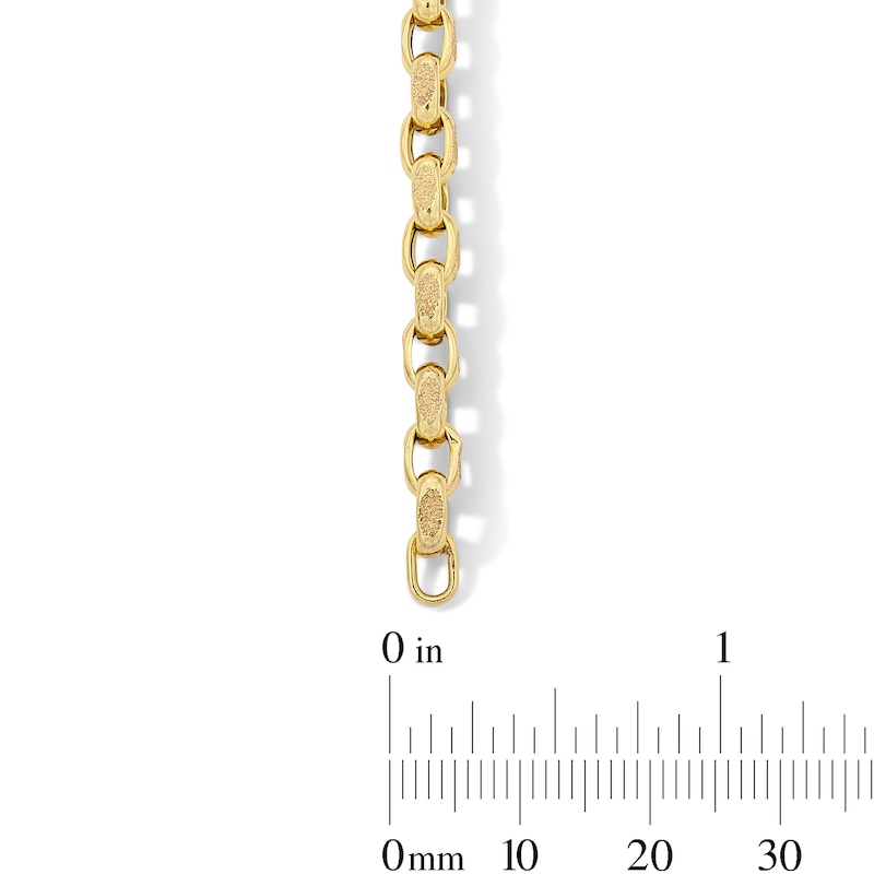 Main Image 3 of 5.0mm Stardust Rolo Chain Bracelet in Hollow 10K Gold - 7.5"