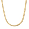 Thumbnail Image 1 of 4.8mm Double Curb Chain Necklace in Hollow 10K Gold - 20"