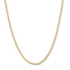 Thumbnail Image 1 of 2.5mm Diamond-Cut Box Chain Necklace in Semi-Solid 10K Gold - 20"
