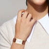 Thumbnail Image 4 of Unisex Coach Analog Watch with Silver-Tone Rectangle Dial and Brown Leather Strap (Model: 14400044)
