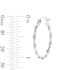 Thumbnail Image 2 of 21.0mm Rope Twist Hoop Earrings in Hollow Sterling Silver