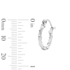Thumbnail Image 2 of 12.0mm Twist Hoop Earrings in Sterling Silver
