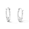Thumbnail Image 1 of 15.0mm Diamond-Cut Doorknocker Hoop Earrings in Hollow Sterling Silver