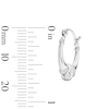 Thumbnail Image 2 of 15.0mm Diamond-Cut Doorknocker Hoop Earrings in Hollow Sterling Silver