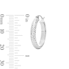 Thumbnail Image 2 of 23.0mm Diamond-Cut Hoop Earrings in Sterling Silver