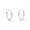 Thumbnail Image 1 of 11.0mm Endless Hoop Earrings in Sterling Silver