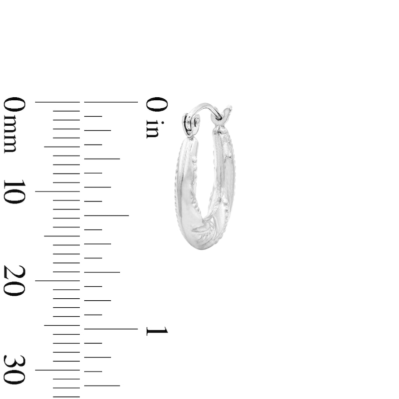 Main Image 3 of 14.0mm Twist Hoop Earrings in Sterling Silver